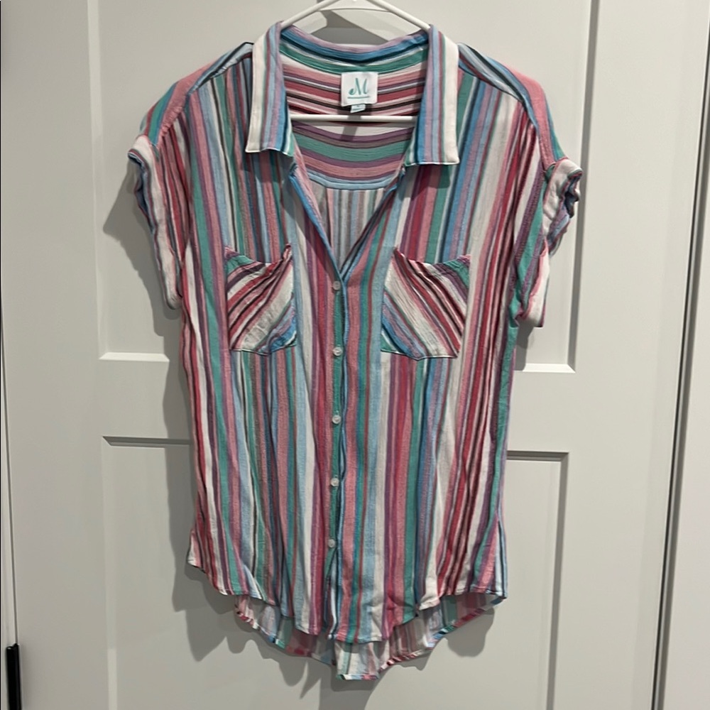 Shop The Mint Short Sleeve Button Down Shirt